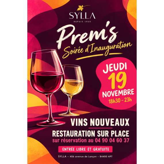 Soirée sortie vin nouveau Prem's Chez SYLLA